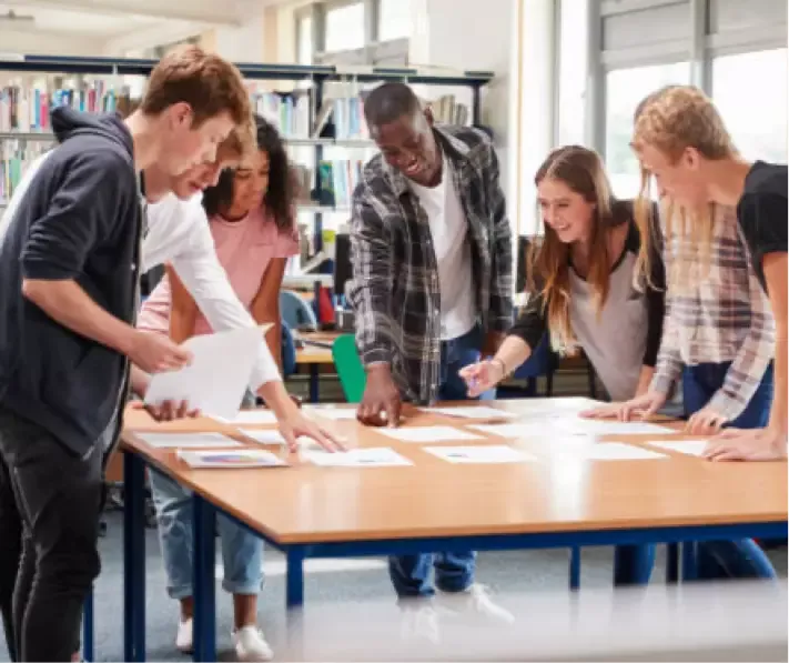 group of people at table